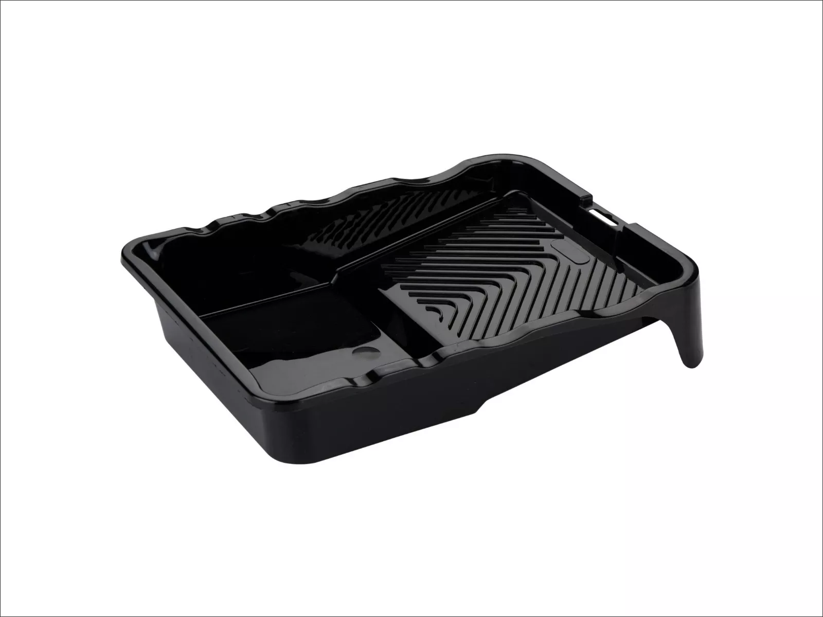 Schwarzes Farbrollertablett
