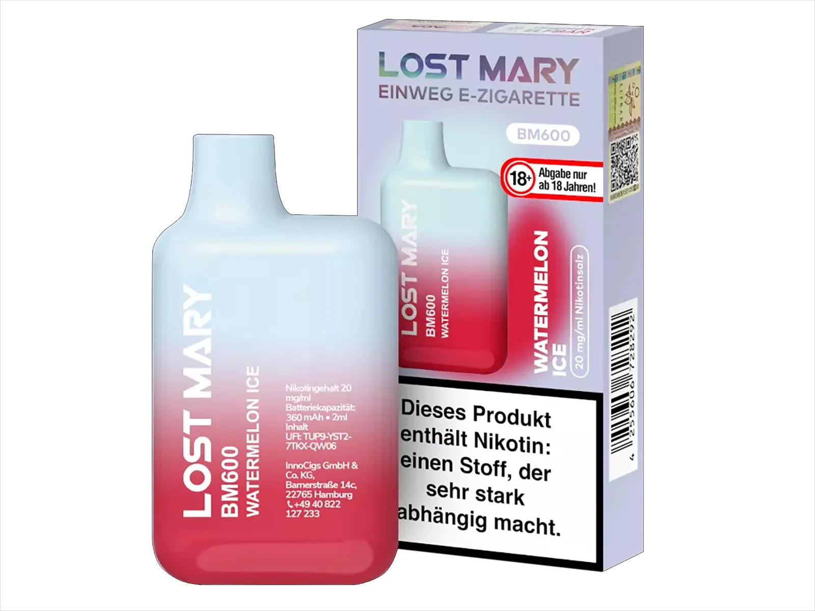 ELFBAR Lost Mary 20mg Nikotin WatermelonIce,VE10